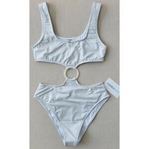 Montce Swim Ky One-Piece Swimsuit - Pearl Metallic - Size XS